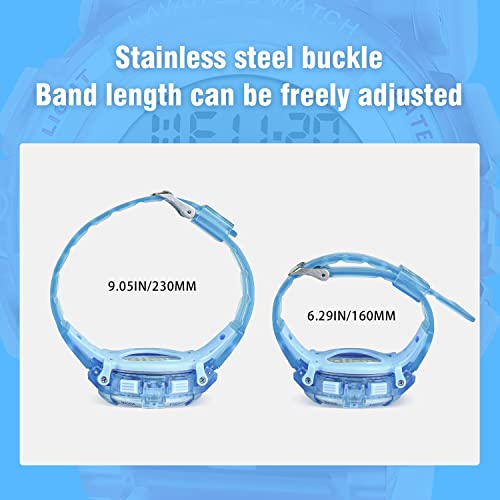 Image of Kids Watch,Boys Watch for 3-15 Year Old Boys,Digital Sport Outdoor Multifunctional Chronograph LED 50 M Waterproof Alarm Calendar Analog Watch for Children with Silicone Band,Kids Gift