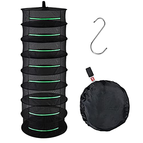 Kräuter-Abtropfgestell, 8 Schichten, Schwarz Cover