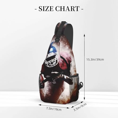 Morrales Sling Bag Negro para Senderismo y Uso Diario miniatura 2