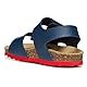 Geox Baby-Jungen B CHALKI Boy Sandal, Navy/Red, 24 EU