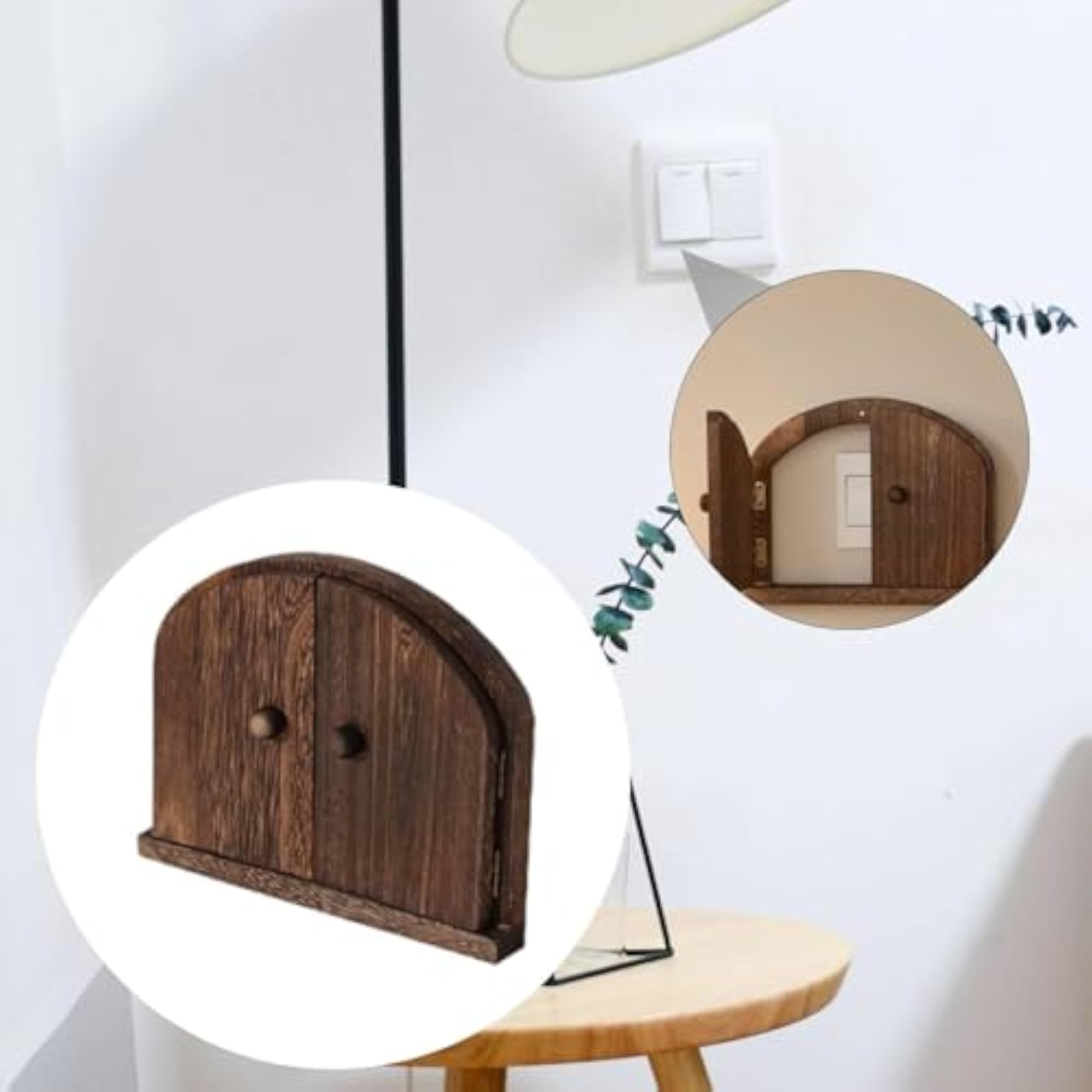 Brown Wood Light Switch Cover, Versatile Home Decor
