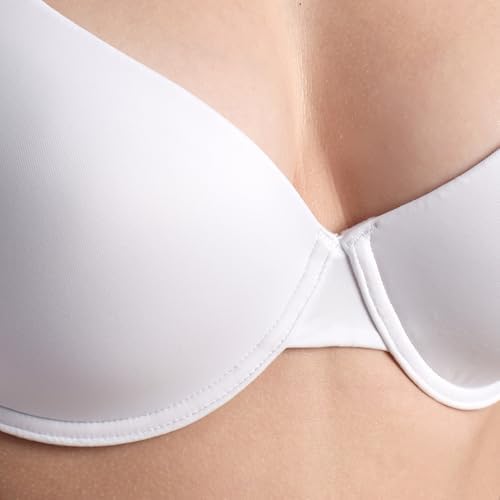 Soutien-gorge Balconnet Lormar Joker 18 - Multi-positions, Armature, Push-up - Blanc/noir/nu