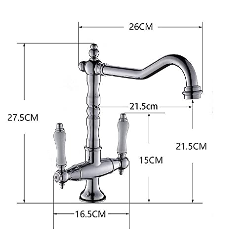 Grifo de agua caliente y fría con rotación completa para maximizar el espacio 4