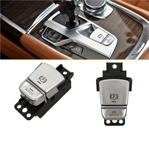 Boton de control de estacionamiento del automovil con acabado original para Serie 7 61316819981 4