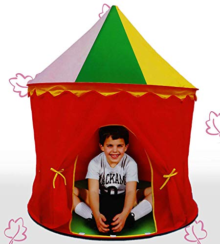 Toyshine Circus Kids Tent House, Play Tent for Girls and Boys – Red