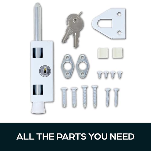 Summit Doorware Sliding Patio Door Lock For Enhanced Home Security | Sliding Door Locks With 2 Keys | Lock For Sliding Glass Door thumb #3