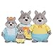 Li'l Woodzeez – GrayPaws Wolf Family – Set di 5 giocattoli con animali in miniatura e libro delle storie – giocattoli e accessori per bambini dai 3 anni in su.