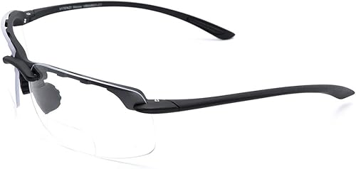 Miniatura 8 de VITENZI Gafas de seguridad bifocales con lectores envolventes para deporte, aumento de seguridad, protección de lectura, Monza