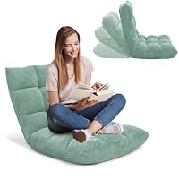 RELAX4LIFE Fauteuil Bas Multiposition Réglable en 14 Angles, Chauffeuse Convertible en Molleton Corail Fauteui
