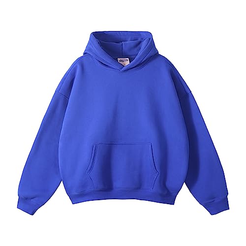 VFIVE UNFOUR 350gsm Thick Cotton Lined Hoodies Winter Oversized Blank Hoodies Warm Sweatshirts