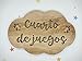 Placa cartel de madera en forma de nube personalizada con la frase...