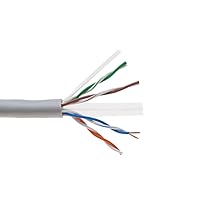 Vista 33 de SATMAXIMUM CAT6 Cable 1000ft Pull Box Solid Ethernet LAN UTP Cable 23AWG 550Mhz RJ45 Network CCA Copper Clad Aluminum Wire Bulk (Black, 1000FT)