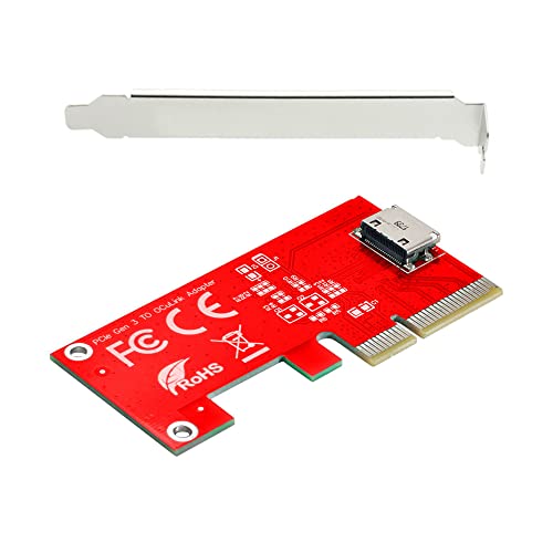 Adaptador Oculink SFF-8612 Express 4.0 x4 puente de host para tarjetas PCIe SSD interno 2