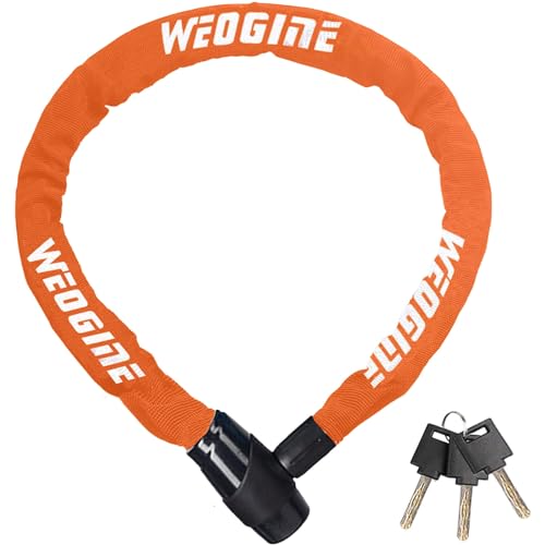 Heavy Duty Anti-Theft Chain Lock - 2.72 Ft Security Lock with 3 Keys, Waterproof for Scooter, Motorcycle, Door, Gate, Fence
