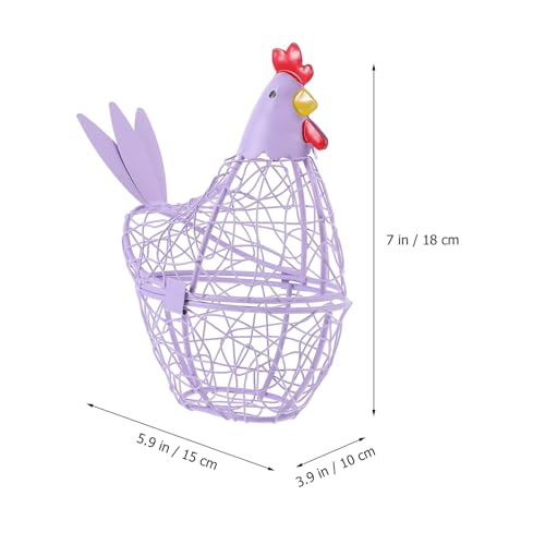 Contenedor para huevos de hierro violeta con estructura resistente y confiable 3