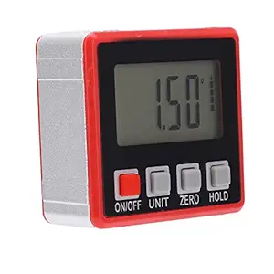 Ketsicart Angle Finder Box, Inclinometer Lightweight 4x90 degree High Resolution for Building for Construction for Civil Engineering