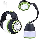 ✨Modo de Linterna: Hecha de mecha de alta calidad y copa de foco, esta luz de campamento se puede usar como linterna, iluminación de luz súper fuerte con un alcance de hasta 200M.