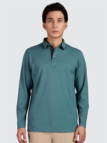 Image of STELLERS Men's Full Sleeve Polo T-Shirt | Premium Cotton | streatchable | Enzyme bio Washed | Feather Touch Feel | Sustainable