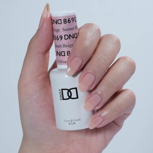 Dnd Gel Polish Set - 1 Each Of Gel Polish And Nail Polish, 869 Sunset Beige, 0.5 Fl Oz #TOP1