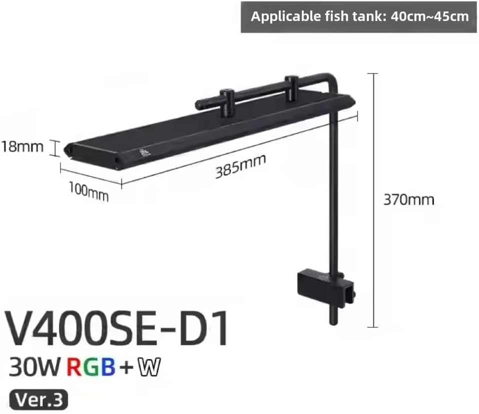 Week Aqua V Series Button Control Pendant Style Aquarium Fish Tank Freshwater Plant LED Light (V400SE-D1)
