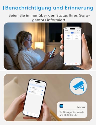Meross Smart Garagentoröffner Fernbedienung, kompatibel mit Alexa, Google and SmartThings,...