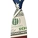 BoomDragon Mens Fashion Money American Flag Bill Dollars Art Tie - Long Skinny Gentlemen Ties Necktie for Wedding Holiday, Suit Uniform