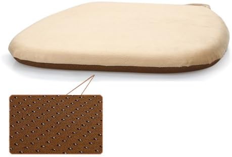 Non-Slip Memory Foam Dining Chair Cushion Pad with Ties, Camel
