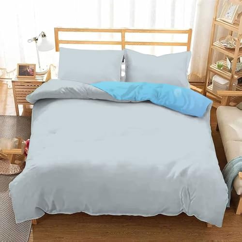 Housse de couette 200x200 fermeture éclair cachée microfibre douce - 6