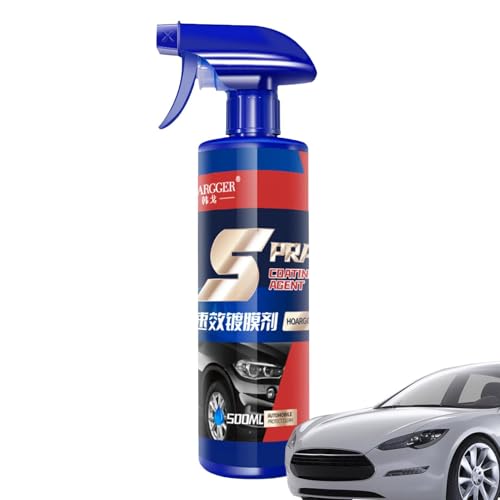 Amesor Revêtement 3 en 1, Revêtement en Céramique, 3 in 1 Lustrant pour Auto Coating Spray, Protection pour Voitures, Moto, Étanche À l'eau Et À La Poussiè