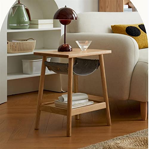 Table d'appoint rectangulaire bois double couche petite table basse de salon