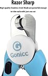 gonicc Dog Nail Clippers and Trimmers - with Safety Guard to Avoid Over Cutting, Free Nail File, Razor Sharp Blade - Professional Grooming Tool for Pets | With Safety Guard to Avoid Overcutting, Free Nail File, Razor Sharp Blade - Professional Groomi