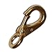 JCS No.0, 2.25inch Small Non-Swivel Brass Gate Snap Clip