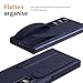 XIMAND for Samsung Galaxy Z Fold 7 Protect Case with Wristband Stand,Bulit-in Screen & Lens Protection Shockproof Full Body Drop Fall Protection.(Blue)