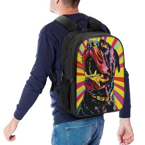 Mochila de Rottweiler escolar e impermeable para adolescentes con portátil universitario 5