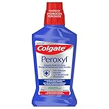 Colgate Peroxyl Antiseptic MouthWash - 1.5% Hydrogen Peroxide, 500 mL Bottle, Mild Mint Flavor Mouth Sore Rinse, Mouth Wash Cleanses & Promotes Healing of Minor Oral Wounds Alchohol and Ethanol Free Colgate Peroxyl Antiseptic MouthWash - 1.5% Hydrogen Peroxide, 500 mL Bottle, Mild Mint Flavor Mouth Sore Rinse, Mouth Wash Cleanses & Promotes Healing of Minor Oral Wounds Alchohol and Ethanol Free