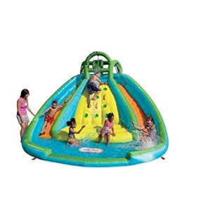 Little Tikes Rocky Mountain River Race Inflatable Slide Bouncer Multicolor, 161.00”L x 169.00”W x 103.00”H — Weight: 50.00lbs.