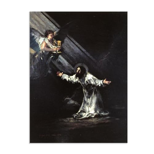 Tableau Francisco Goya Le Christ au Mont des Oliviers peinture sur toile déco 65x50cm