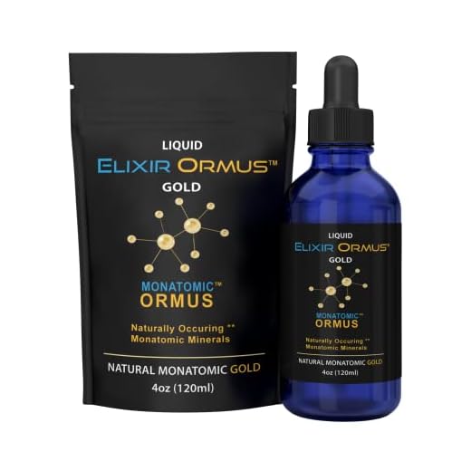 Elixir ORMUS - 4oz - Monoatomic Gold - Manna, Memory AID, Energetically, Monatomic White Powder Gold, Vitality - Gold, Platinum