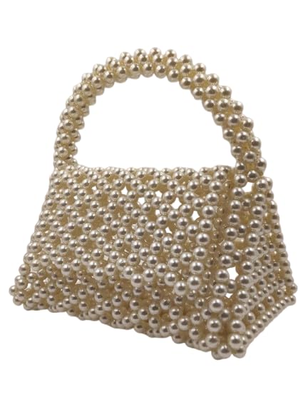 Crafting World Pearl Beaded Handbag for Women/Tote Bags for Women/Vintage Formal Pearl Handmade Bags for Girls/Latest-picture-46