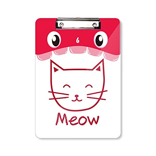 Cat miaou dossier à tête plate rigide A4 pour préserver les dessins d'enfants