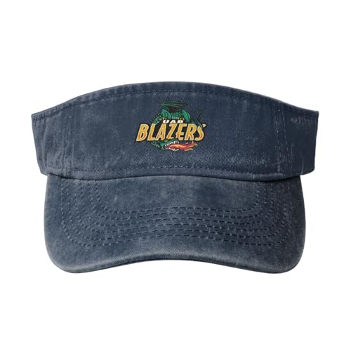 UAB Blazers Sport Sun Visor Hats Cotton Empty Top Baseball Cap Navy Blue