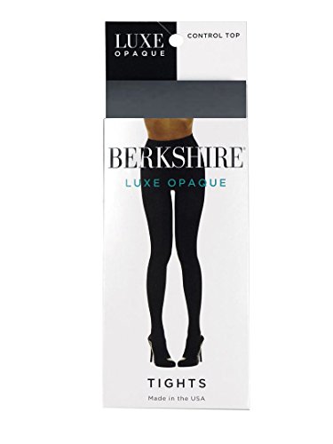 Image of Berkshire - 4741 Women's 90 Denier Luxe Opaque Panty with Microfiber Leg - Control Top, High Waist Shaping Tights For Women