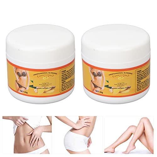 Ginger Fat Burning Cream - Fat Loss Hot Cream - Slimming Massage Fat Reduction Cream - Massage Cream For Arms Abdomen And Thigh - 2Pcs/30G #TOP5