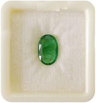 NL Gems 6.45 Carat - 7.25 Ratti Zambian Emerald (Panna) Natural Gemstone(Green)