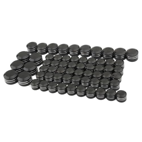 Image of Motorcycle Bolt Covers Head Bolts Engine Toppers Caps Kit for Harley 2017-2025 Touring Road King Street Glide Electra Road Glides 2018-2025 Softail Fatbob Breakout (White Black)