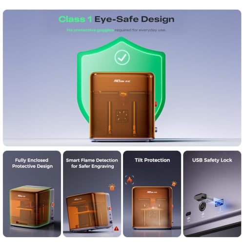 Image of Creality A1C 5W Laser Engraver, Mini Desktop Laser Cutter for Beginners