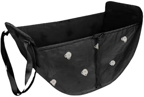 LEGDOR Bolsa de almacenamiento de coche Oso de dibujos animados Asiento trasero de asiento de coche Almacenamiento multifuncional Bolsa colgante de