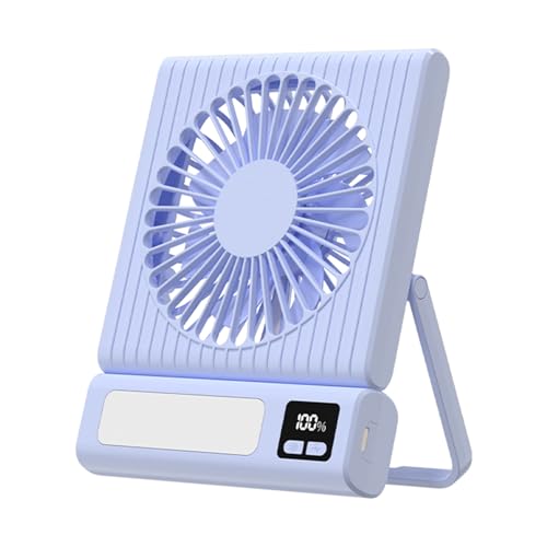 Ventilador de bolsillo compacto con batería de 1800 mAh, ventilador recargable por USB, ventilador de 3 velocidades para una refrigeración eficiente para la oficina