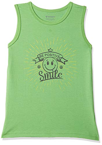 Image of PROTEENS Girl's Plain Regular fit T-Shirt (P-GTS002-G.Green Grass 5-6 Years)