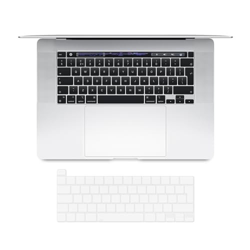 elago Cover Premium per Tastiera Ultra Sottile in TPU Compatibile con MacBook Pro M2 M1 13' [A2338 A2289 A2251] / MacBook Pro 16' 2020 2019 [A2141] con Touch ID (Layout UK/EU)